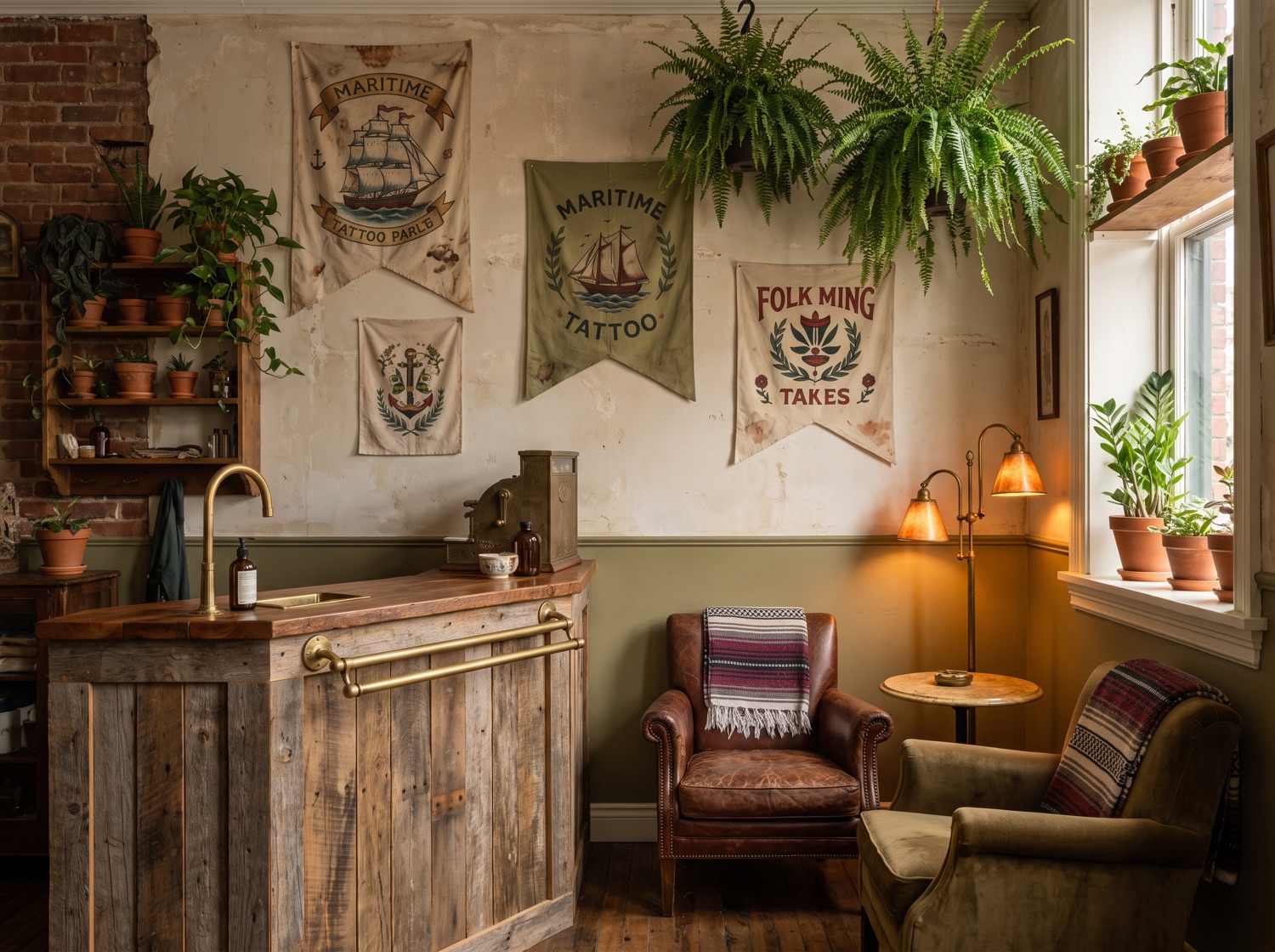Inside Three of Swords Tattoo Parlour