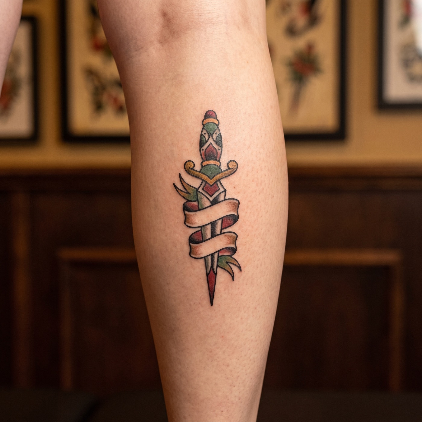 Tattoo work at Three of Swords Tattoo Parlour